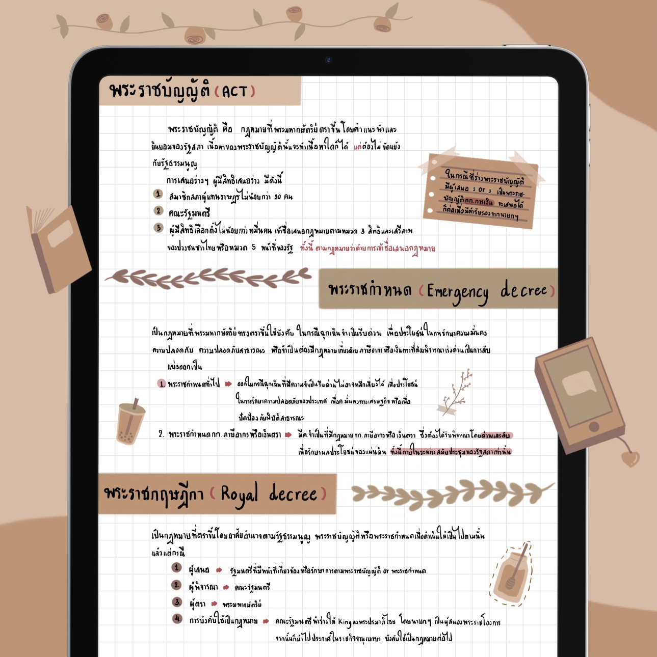 Set 1 “Earth tone set” สติ๊กเกอร์เอิธโทน - Image 4