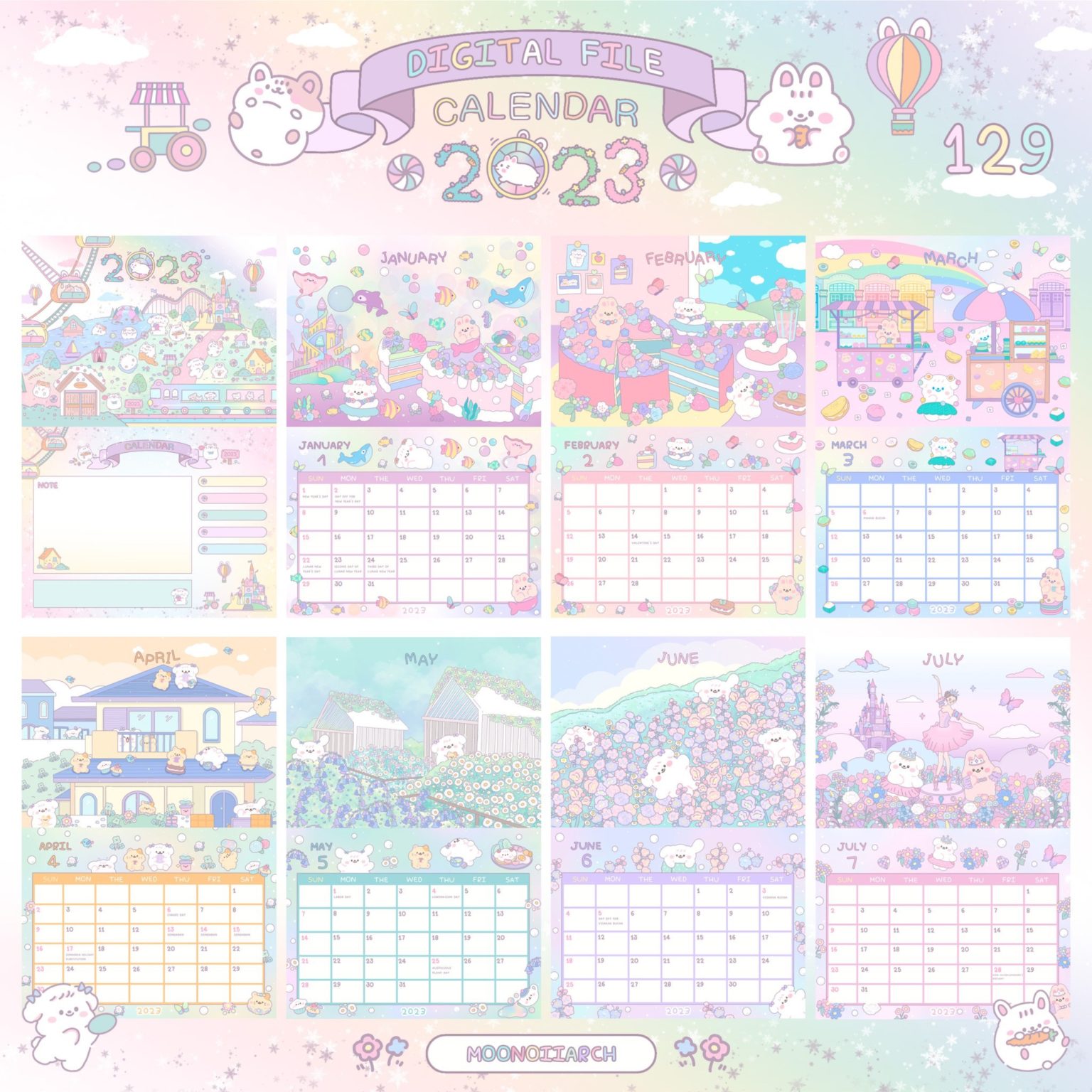Filing Calendar Digital File Calendar 2023 - BEARTOR