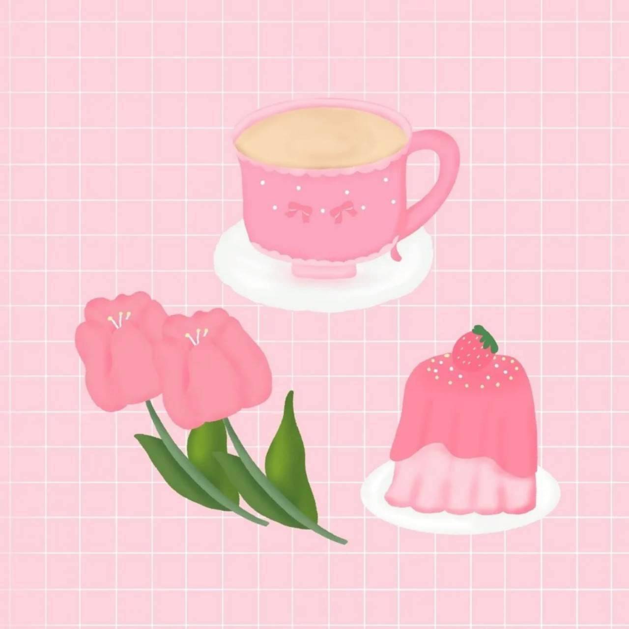 Digital Stickers ชุดกระต่ายพาสเทลคาเฟ่ – 30 ไฟล์ PNG - Image 4